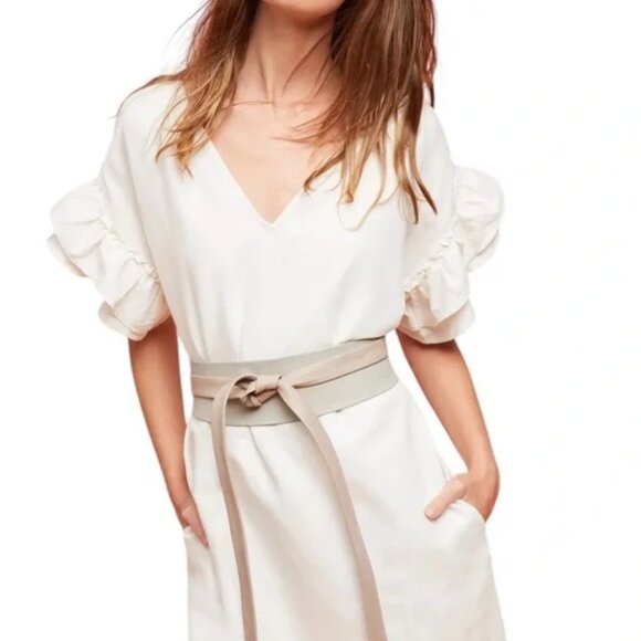 Maeve by Anthropologie "Lottie" Fluttered Tunic Dress / swim cover up - Picture 5 of 8
